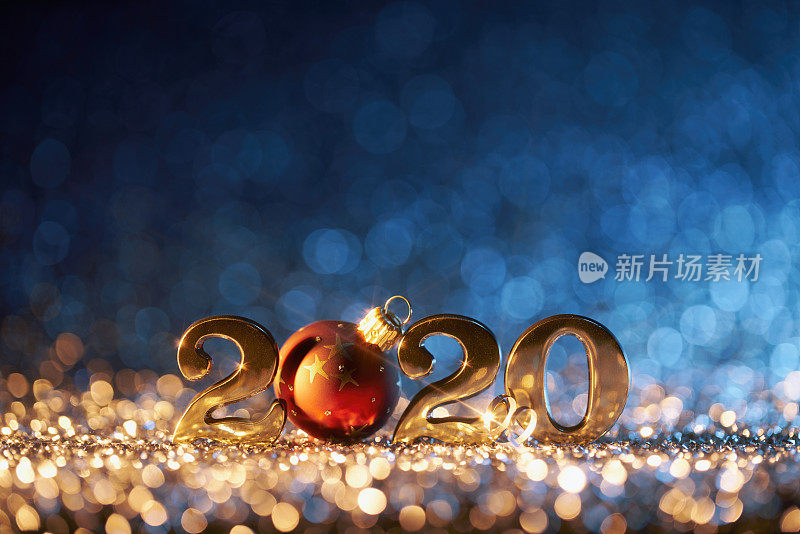 新年圣诞装饰2020 -金蓝色派对庆祝